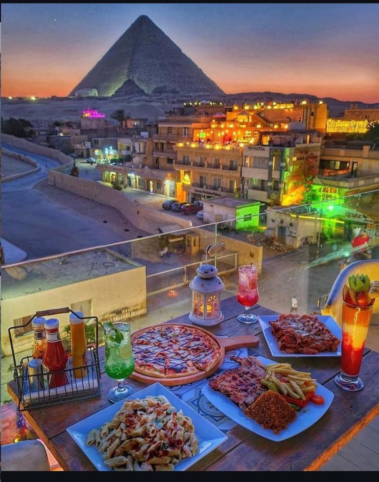 Hotel Cleopatra Pyramids View Kafrat al Jabal Luaran gambar